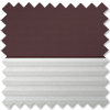 Duo Blind (Blackout), 4559 Dark Brown & 1016 White - VELUX Loft Blind